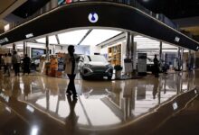 A Denza booth inside a shopping centre in Beijing in November 2023. Photo: Reuters