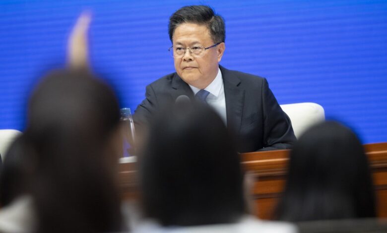 China’s chief economic officials lay out growth plans at press conference