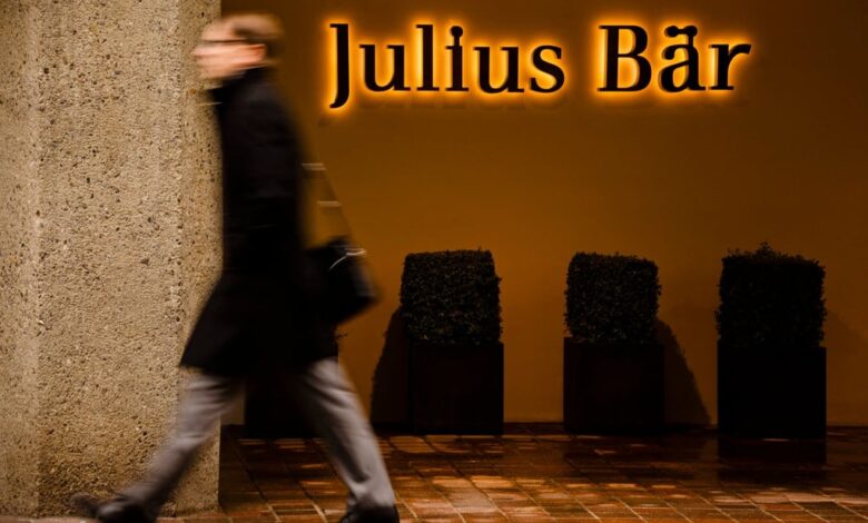 Swiss bank Julius Baer is based in Zurich. Photo: AFP