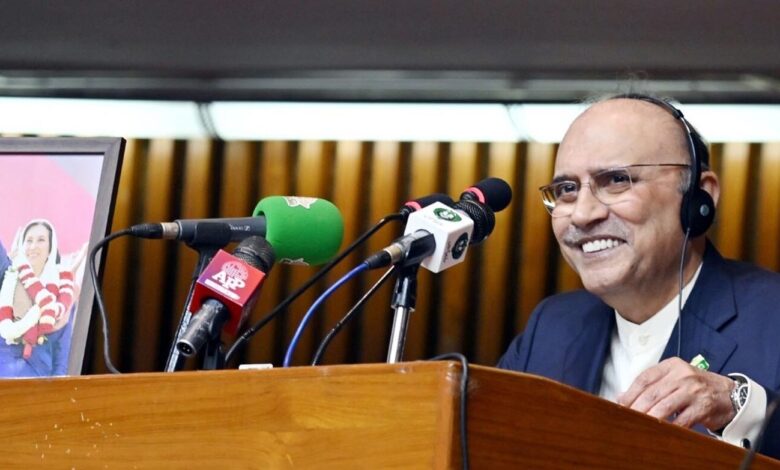 President calls for political stability, social justice amid opposition ruckus at joint session