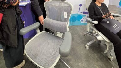 An AI-powered chair from Chinese ergonomics chair maker Sihoo. Photo: Ben Jiang