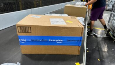 An Amazon warehouse in Melville, New York. Photo: Reuters