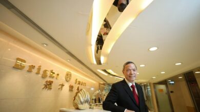 Peter Yip Mow-lum, chairman of Bright Smart Securities, during an interview in Central on 19 June 2020. Photo: Xiaomei Chen