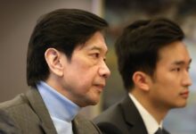 Executive chairman Dickson Poon and Chief Operating Officer Pearson Poon during a media briefing on the company earnings. Photo: K. Y. Cheng