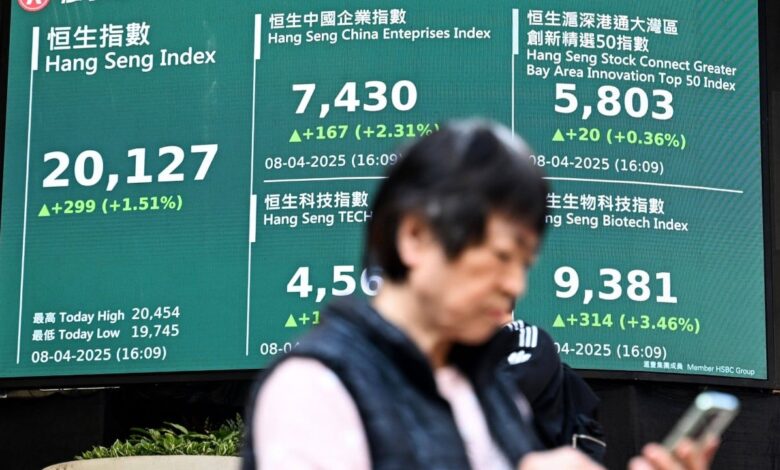 Hong Kong stocks rise as investors await earnings from HSBC, ICBC, China Construction Bank