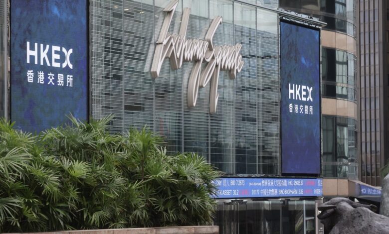 Hong Kong stocks track Wall Street sell-off as market reopens after holiday