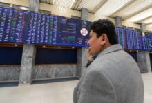 Broker is busy in trading at Pakistan Stock Exchange (PSX) in Karachi on Thursday, April 3, 2025. — PPI