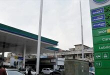 The new fuel price list displayed following the increase in petroleum prices in Islamabad on January 29, 2023. — APP
