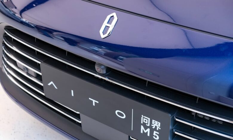 Seres and Huawei jointly produce Aito-branded electric vehicles. Photo: Shutterstock