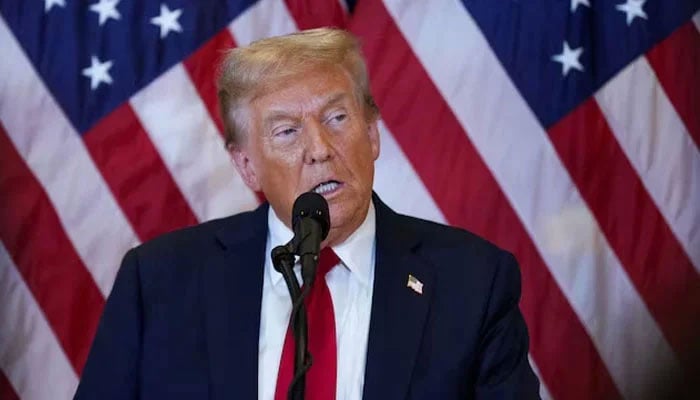 US President Donald Trump speaks to the press at Trump Tower in New York City, US, September 26, 2024. — Reuters
