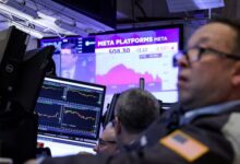 Traders work on the floor at the New York Stock Exchange (NYSE) in New York City, US, April 16, 2025. — Reuters
