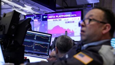 Traders work on the floor at the New York Stock Exchange (NYSE) in New York City, US, April 16, 2025. — Reuters