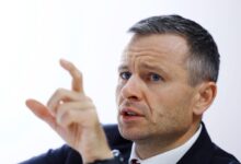 Ukrainian Minister of Finance Serhiy Marchenko attends an interview with Reuters during the annual meeting of the International Monetary Fund and the World Bank, following last months deadly earthquake, in Marrakech, Morocco, October 14, 2023. — Reuters