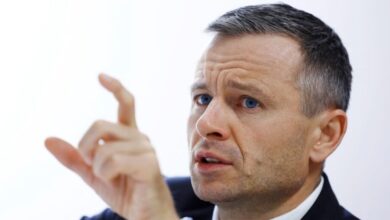 Ukrainian Minister of Finance Serhiy Marchenko attends an interview with Reuters during the annual meeting of the International Monetary Fund and the World Bank, following last months deadly earthquake, in Marrakech, Morocco, October 14, 2023. — Reuters