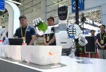 The Yizhuang Development Zone’s latest plan is part of a national initiative aimed at implementing AI in various industries, including robotics. Photo: Xinhua