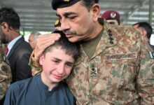 Funeral held for army officer's son martyred in Indian attack in AJK