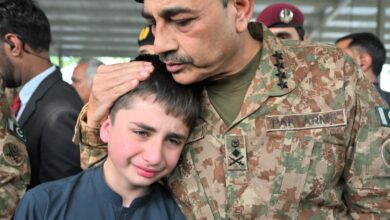 Funeral held for army officer's son martyred in Indian attack in AJK