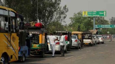 Vehicles wait in a line before making their way to Pakistan at the Attari-Wagah border crossing near Amritsar, India April 30, 2025. — Reuters