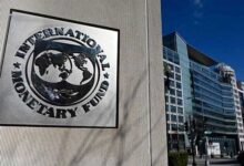 A representational image showing the seal for the International Monetary Fund (IMF) in Washington, US—AFP/File