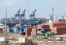 This representational image shows a general view of Karachi Port. — AFP/File