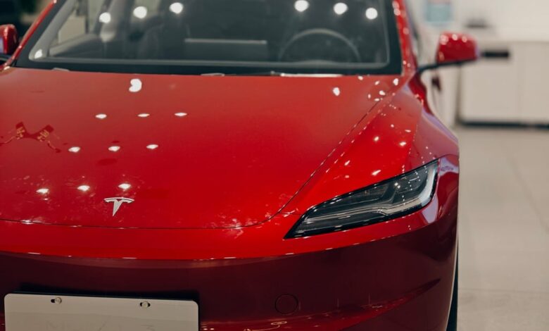 A Tesla Model S electric vehicle parked inside a car showroom in Nanning, capital of southern autonomous region Guangxi. Photo: Shutterstock
