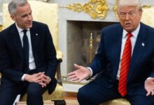 Trump meets new Canadian PM, who tells him Canada is not for sale