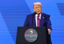 Trump pledges to lift Syria sanctions during Gulf tour in Saudi Arabia