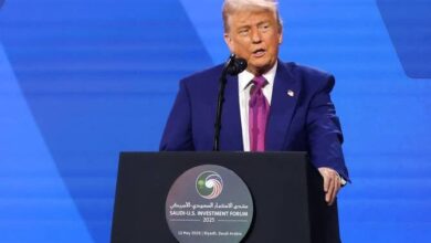 Trump pledges to lift Syria sanctions during Gulf tour in Saudi Arabia