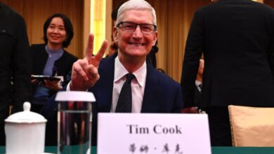 Apple CEO Tim Cook attends a government forum in Beijing in March 2024. Photo: AFP