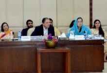 Senator Saleem Mandviwalla chairs a standing committee meeting on finance and revenue. — Senate of Pakistan/X