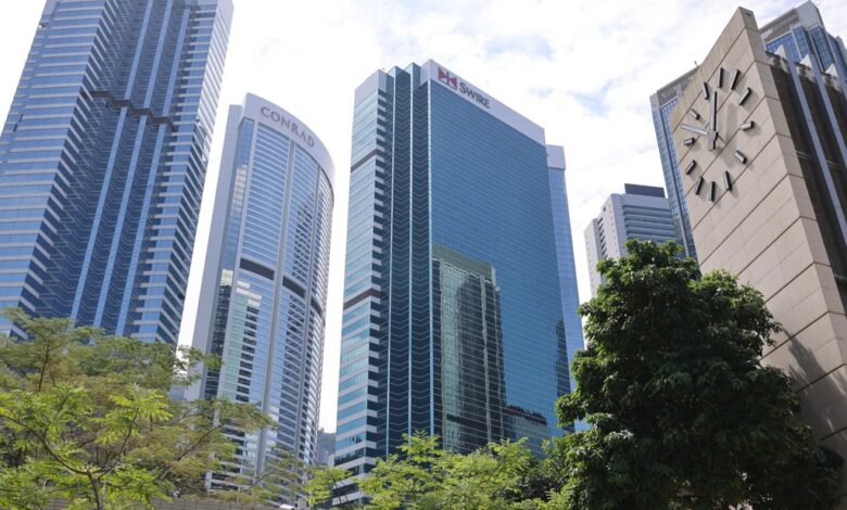 Office blocks at Pacific Place in Admiralty. Photo: Nora Tam