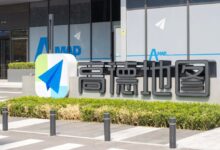 An Amap sign seen at the company’s offices in Beijing. Photo: Shutterstock