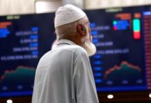 Broker is busy in trading at Pakistan Stock Exchange (PSX) in Karachi on Tuesday, July 1, 2025. — PPI